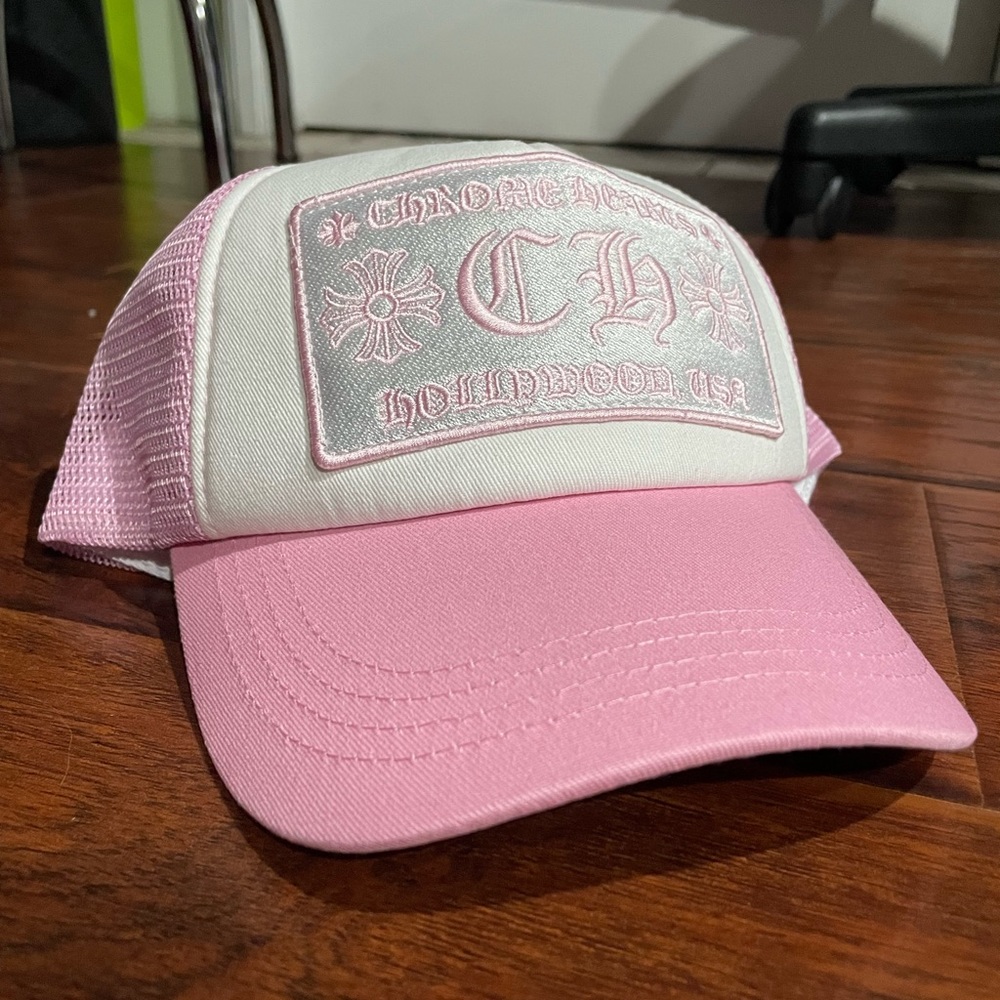Chrome Hearts Pink Trucker Hat Hollywood
